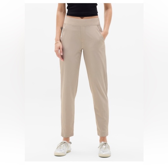 Athleta Pants - Athleta Brooklyn Mid Rise Pant Jogger Size 4 Tall Abalone Color